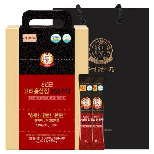Jungwonsam 6-Year-Old Korean Red Ginseng Extract 365 Sticks, 10g x 100sticks