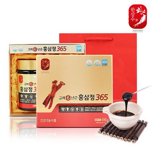 KOREA NO.1 Korean 6 Years Red Ginseng Extract 365, Saponin,Panax 240g x 2ea