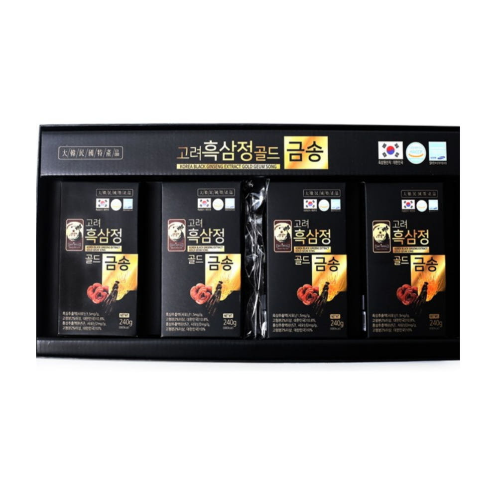Korea Black Ginseng Extract Gold GEUN SONG 240g x 4EA panax ginseng