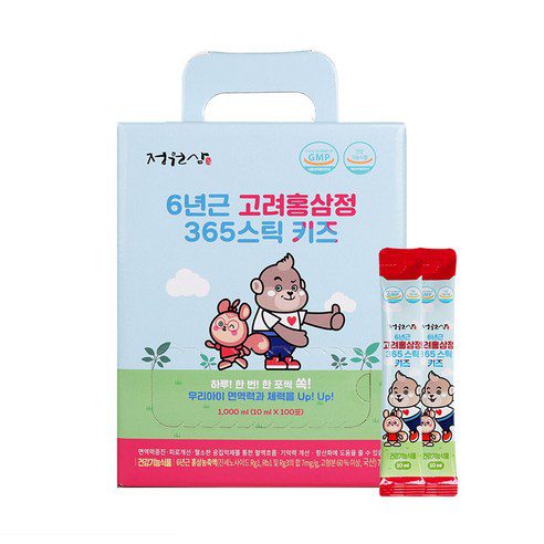JUNGWONSAM 6-Year-Old Korean Red Ginseng 365 Stick Kids 10ml × 100 Sticks